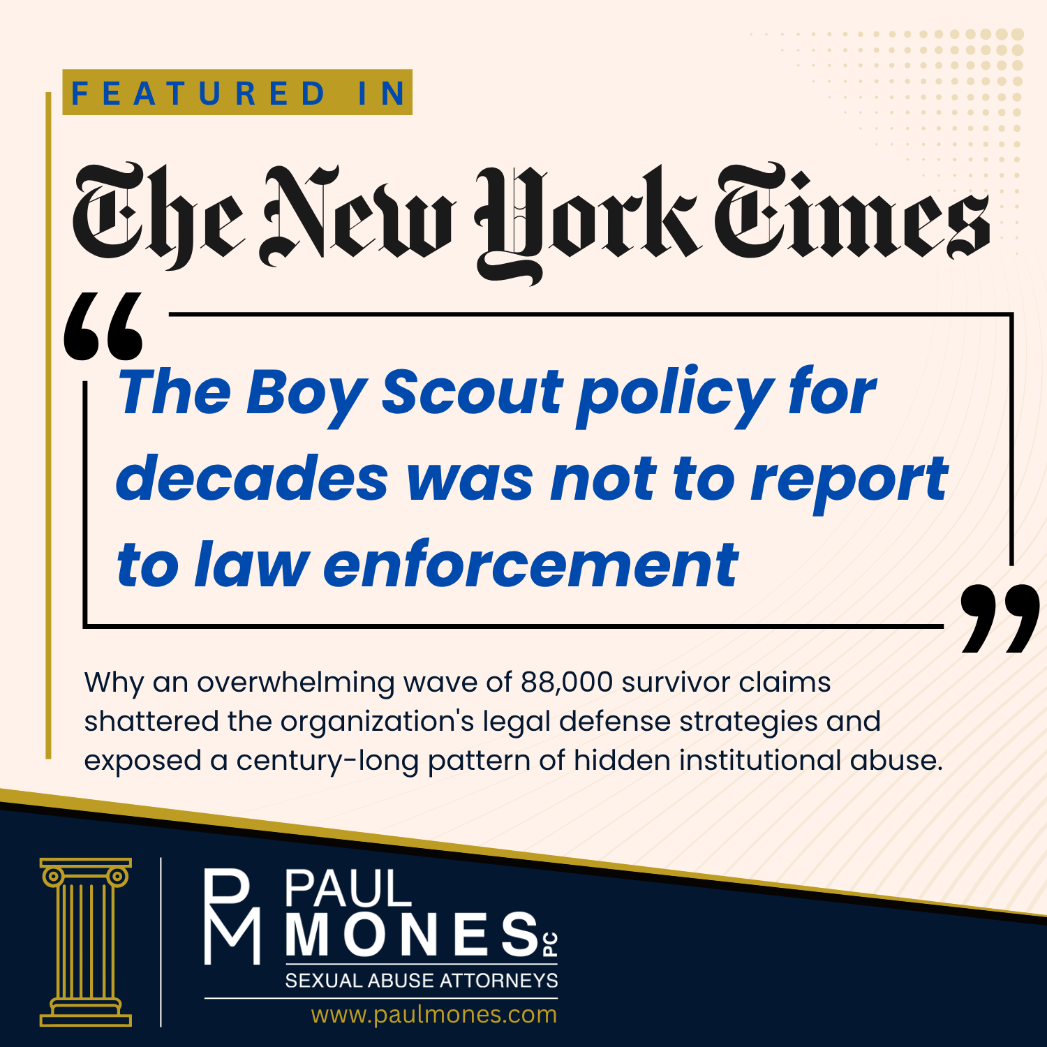 Boy Scouts Chapter 11 bankruptcy filing victims