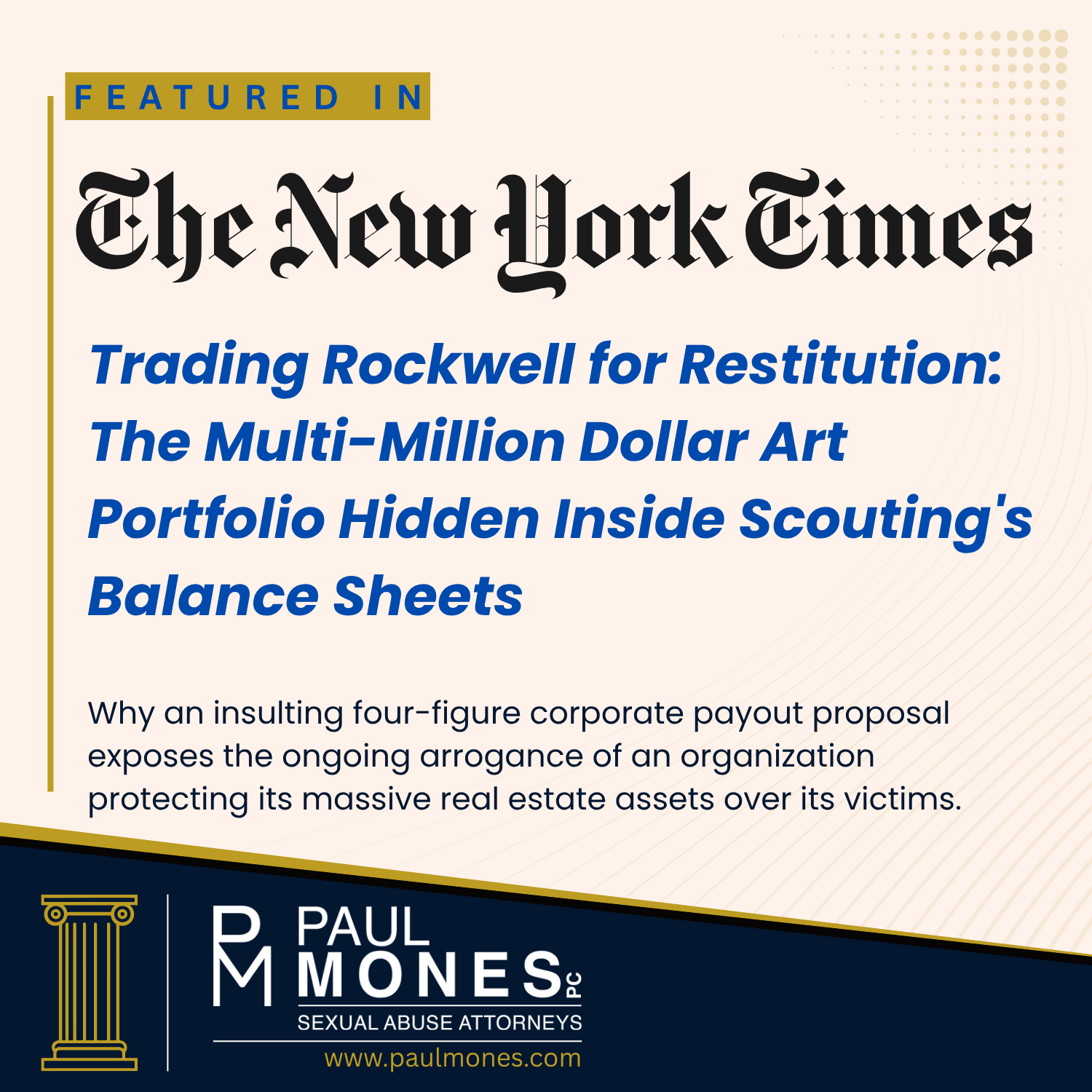 Boy Scouts bankruptcy restructuring fund