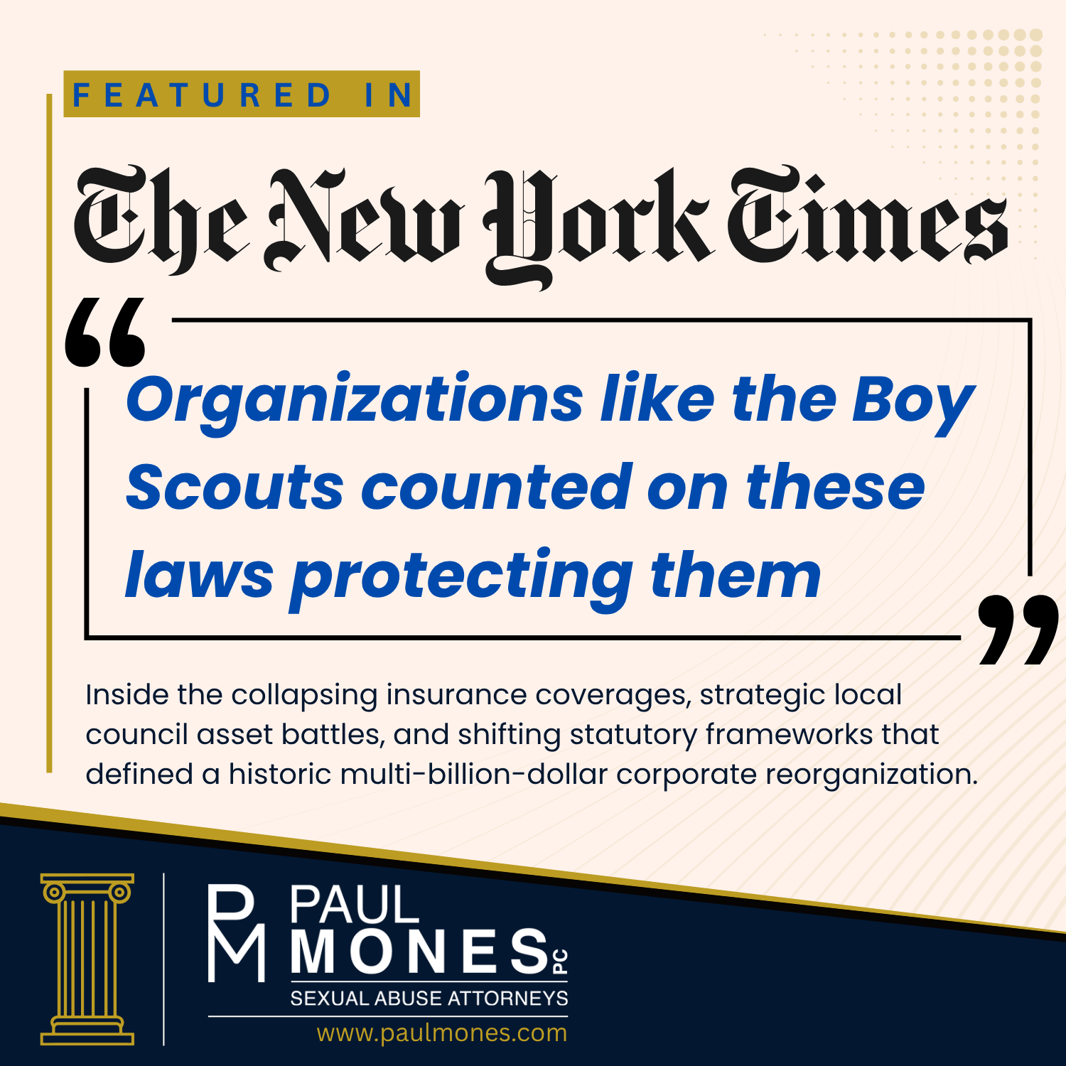 Boy Scouts chapter 11 bankruptcy filing