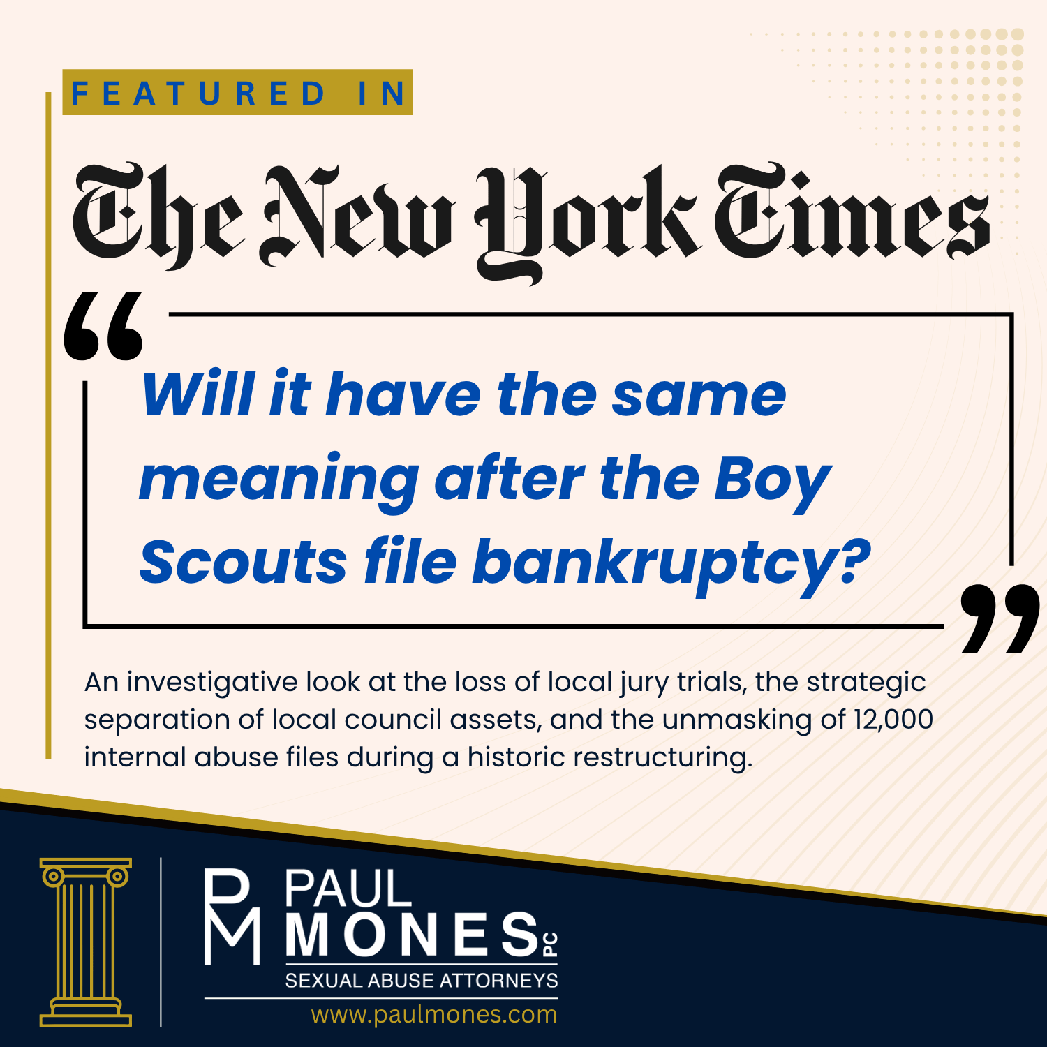 Boy Scouts of America Chapter 11 process