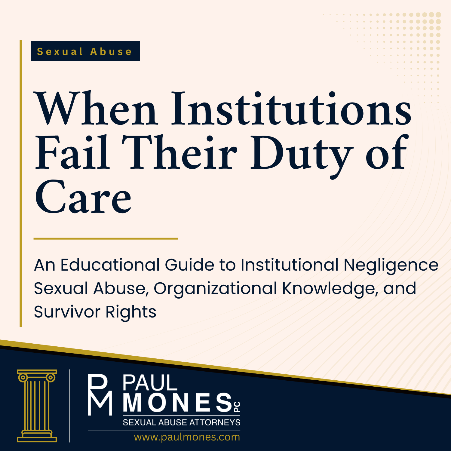 institutional negligence sexual abuse
