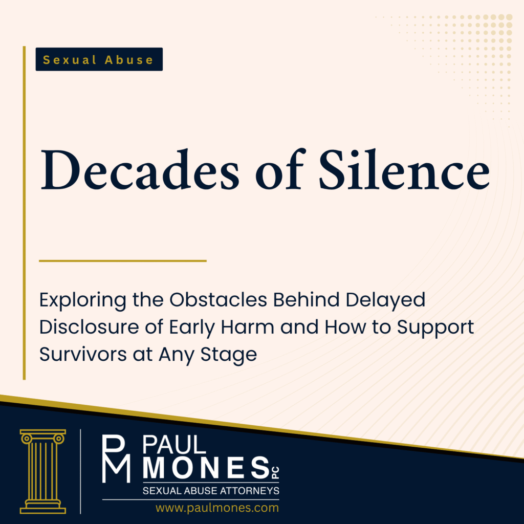 why survivors delay disclosure