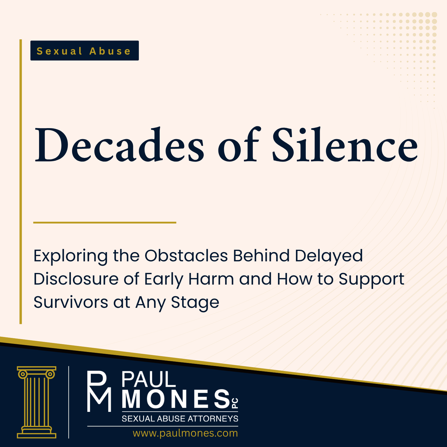 why survivors delay disclosure