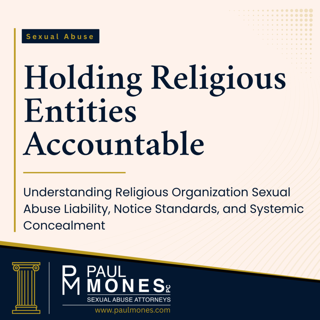 religious organization sexual abuse liability